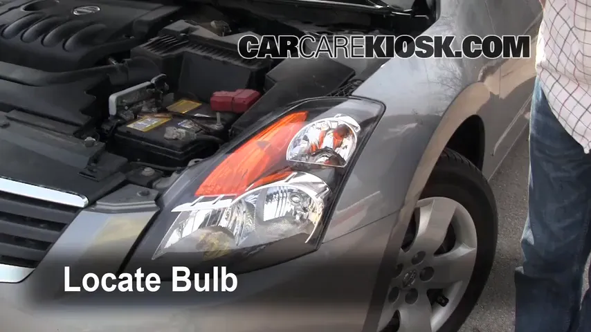 2007 Nissan Altima S 2.5L 4 Cyl. Lights Highbeam (replace bulb)